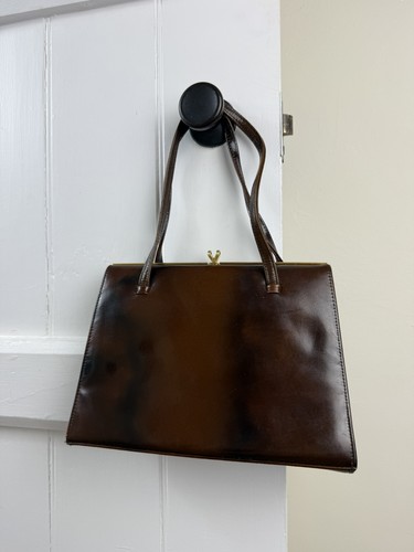 Vintage 1950s brown - 1950s, leather