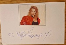 KYLIE MINOGUE. ORIGINAL AUTOGRAPH.  SCARCE FULL SIGNATURE
