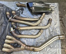 Lextek Carbon Fibre XP8C Low Level Exhaust System Stainless Steel Silencer Rear