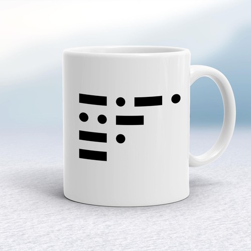 Morse code mug - morse,