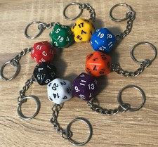  keyring D20 D&D dice, die