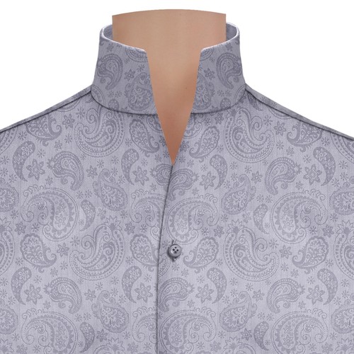 Men grey jacquard vintage - men's,