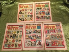 5 x THE ROVER COMIC -