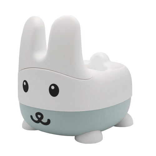 Bunny training potty with back - with,