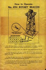 LIONEL OPERATING INSTRUCTIONS