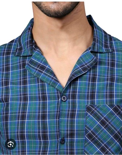 Men navy checked - men's,