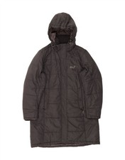 JACK WOLFSKIN Womens Hooded Padded Coat UK 18/20 XL Black Polyester CM01