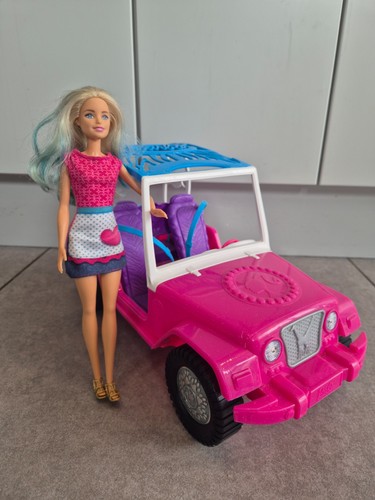 Barbie pink jeep and - barbie,