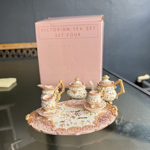 Victorian miniature porcelain - miniature,