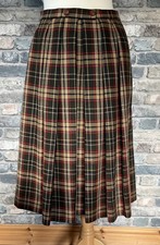 Vintage green tartan skirt - tartan,