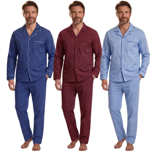 Mens pyjama set long sleeve - pyjama,