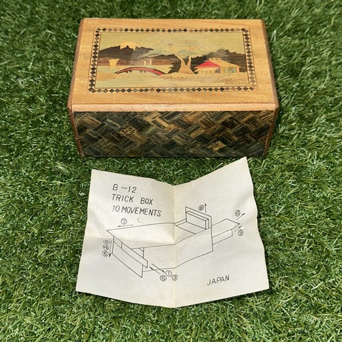 Vintage japanese puzzle box - vintage,