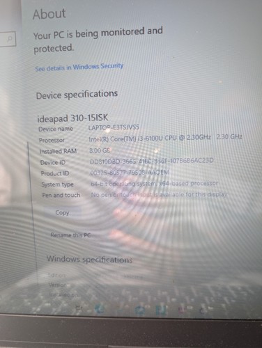 Lenovo ideapad 310 15isk - lenovo, 310-15isk