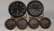 Smiths Kit- Elec Temp + Oil + Fuel + Volt +Speedo +Tacho 100 mm Black Bezel