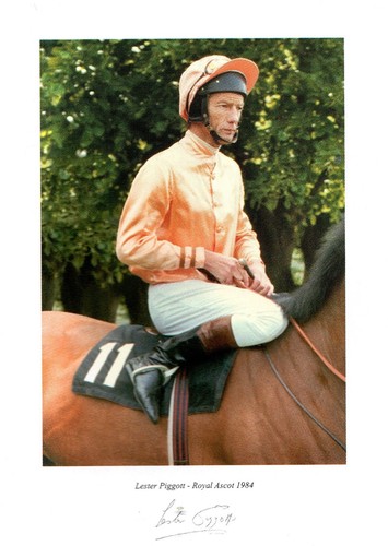 Lester piggott signed - lester,