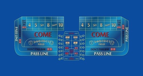 Craps table layout felt 8 - felt,