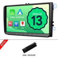 DAB+For VW Golf MK5 Polo Passat Jetta Android 13 CarPlay 9" Car Stereo GPS Radio