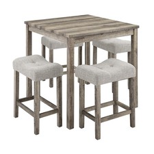 5-Piece Wooden Bar Table Set