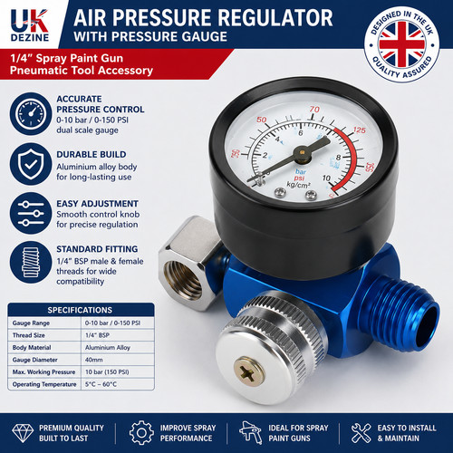 Air pressure regulator - pressure, spray