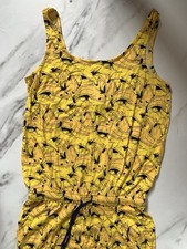 Chelsea Peers Banana Print Pyjamas / Jumpsuit Size Small (equiv UK Size 10-12)