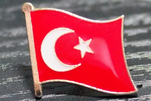 Turkey turkish metal flag - metal,