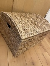 Wicker basket chest - wicker,