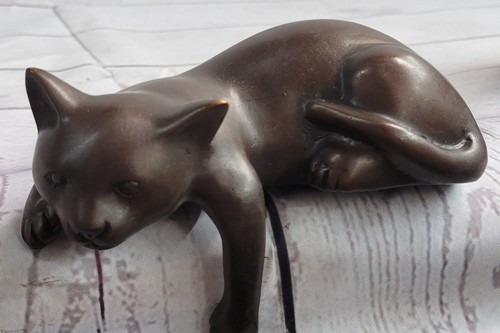 Art deco lion signed bronze - deco,
