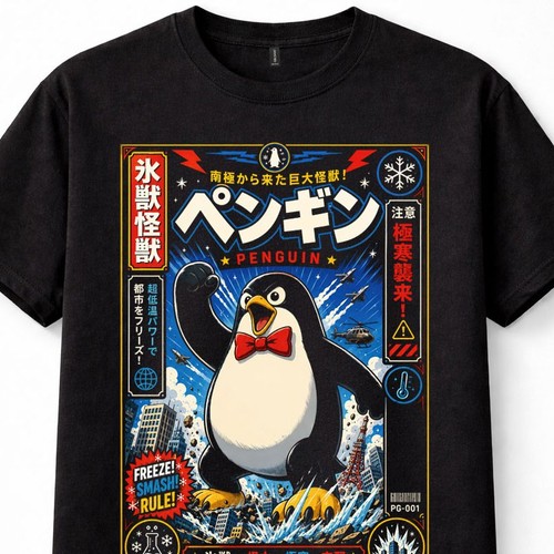 Japanese penguin kaiju - japanese,
