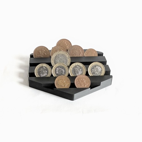 Coin display stand black - coin,