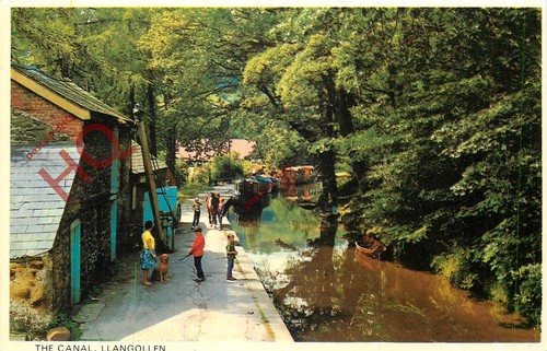 Picture postcard llangollen - picture, postcard-:llangollen