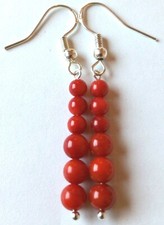  BEAUTIFUL PAIR OF RED CORAL