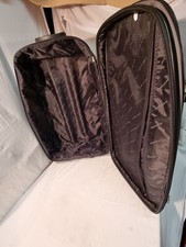 Dunlop 80 Litre Black Soft Cover Wheeled Suitcase with Extended Handle