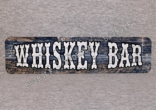 Whiskey bar metal sign pub - -,