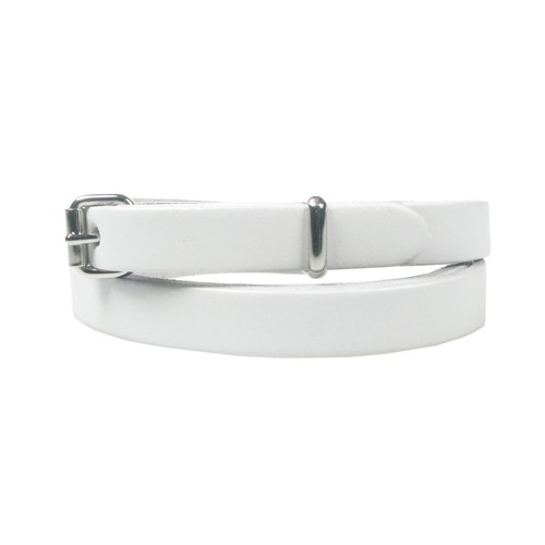 Skinny leather belt womens - leather,