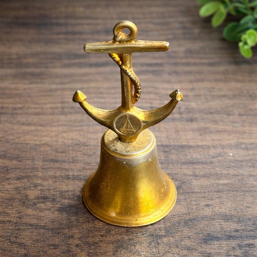 Vintage brass nautical bell - vintage,