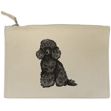 'Black Toy Poodle' Canvas