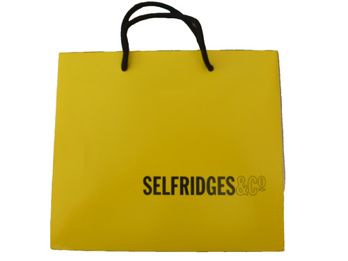 Hard paper gift bag selfridges - paper,