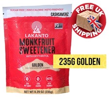 Lakanto Golden 235g Monkfruit Sweetener with Erythritol Keto Friendly 0 Calories