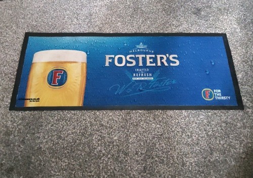Fosters bar runner beer mat - bar,