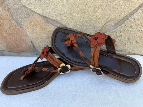 Clarks floral leather - floral, sandals