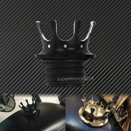Black vented crown gas tank - crown,