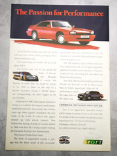 Jaguar XJR-9 Advert Vintage June 1989 Man Cave British Motor Car