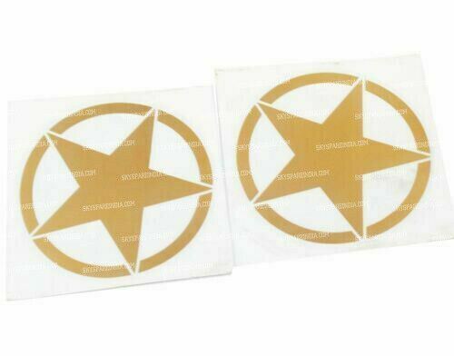 Golden star sticker - golden,
