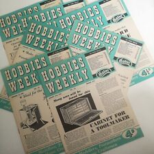 Vintage Hobbies Weekly Magazines 1956 | Job Lot of 7 Issues with 3 Plans