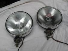 Pair of Classic Genuine FORD/RING ROUND HALOGEN DRIVING LAMPS.Used.Escort,etc. 