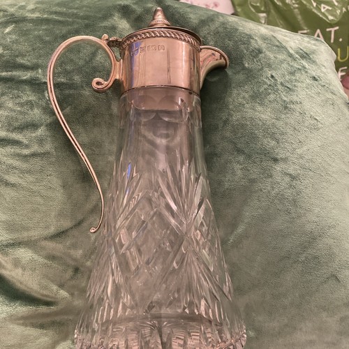 Silver mounted cut glass - silver,