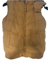 Fat Face Girls Gilet with Borg Lining Mustard Yellow Ochre Age 12-13 Years