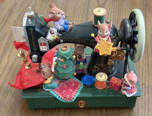 Enesco homespun holiday - homespun, mice