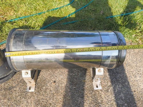 500mm stainless steel flue - 500mm, 6"