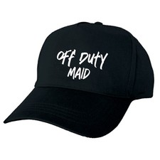 OFF DUTY MAID CAP – Custom Printed Black Hat for Work Downtime – New Arrival